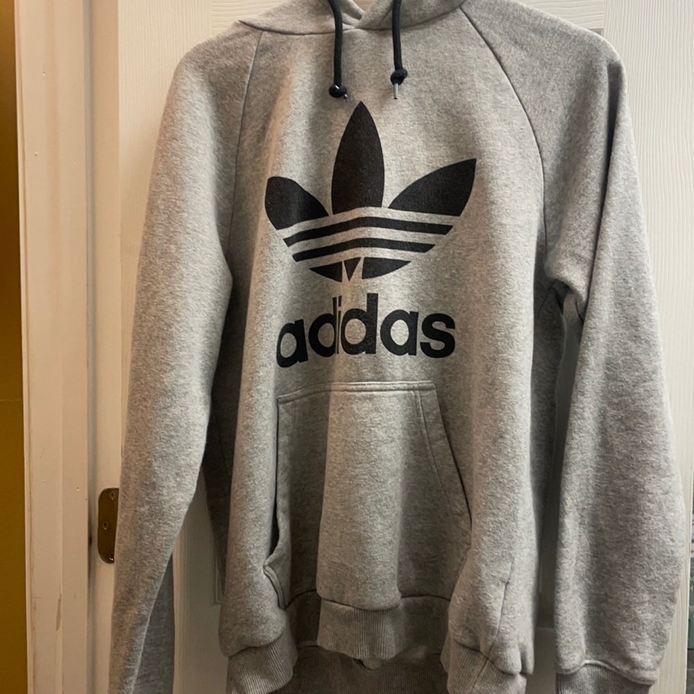 Grey adidas hoodie